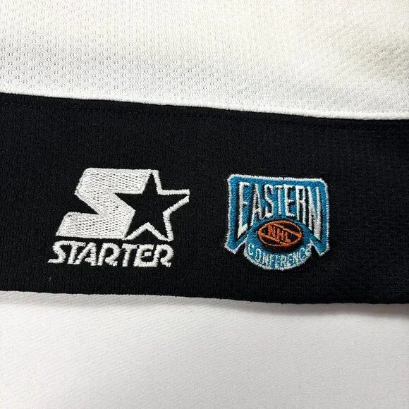 Vintage Philadelphia Flyers Starter Hockey Home Jersey White Sz L NHL - Picture 9 of 12